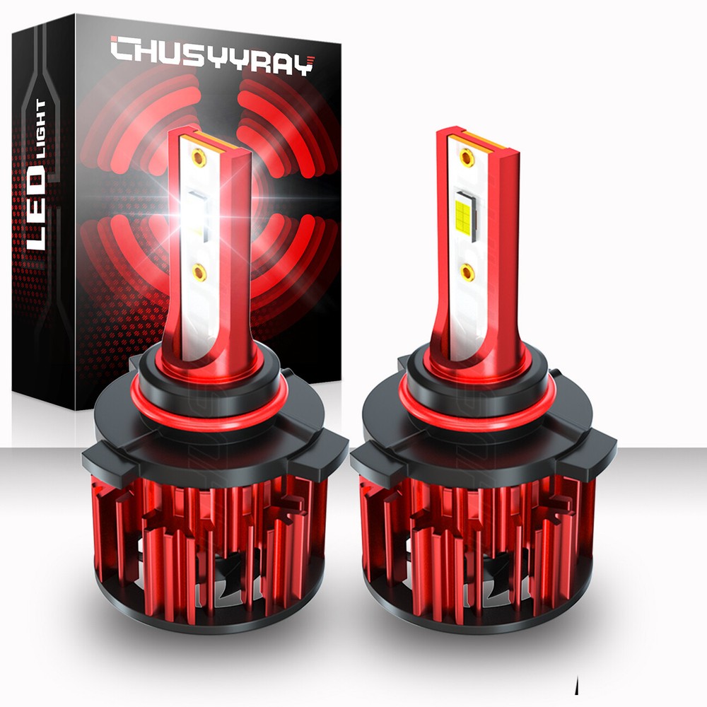 HIR2 9012 LED Headlight High Low Beam Bulbs Conversion Kit Canbus CSP 6000K