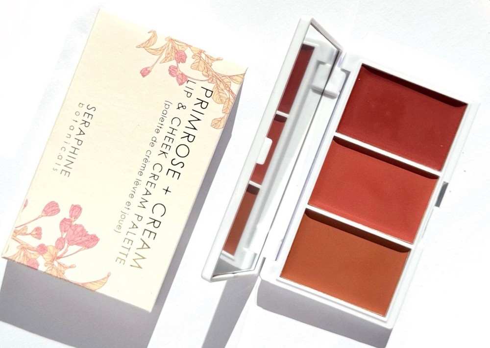 Seraphine Botanicals Primrose + Cream Lip & Cheek Cream Palette 12g