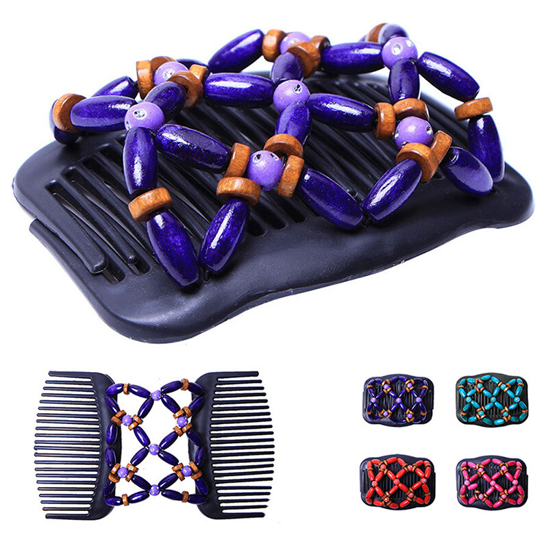 African Wooden Butterfly Hair Clip – Trendy Handcrafted Comb for Natural Hair