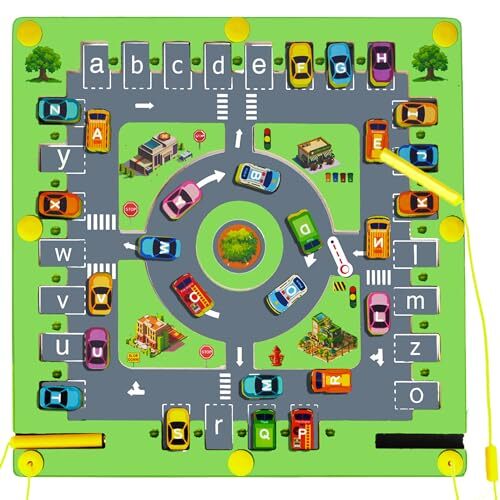 Furnizone Magnetic Toys Alphabet Maze Montessori Toys for Kids Boys Girls 3 4...