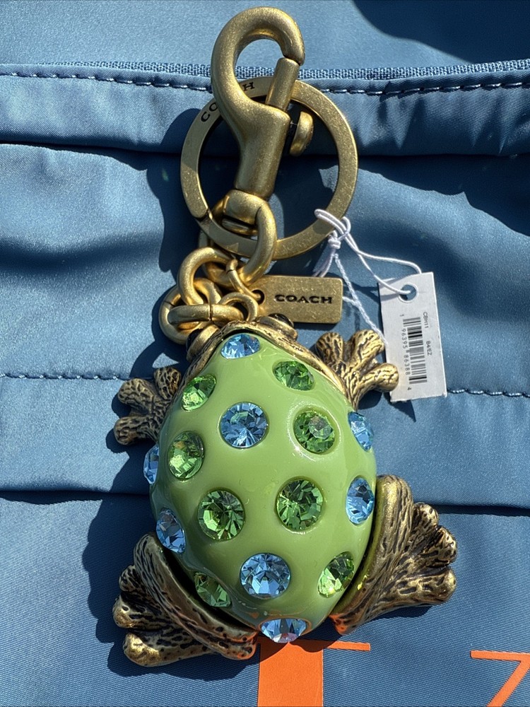 COACH Keys Turtle CBH11 B4 EZ Collection Leather Keychain