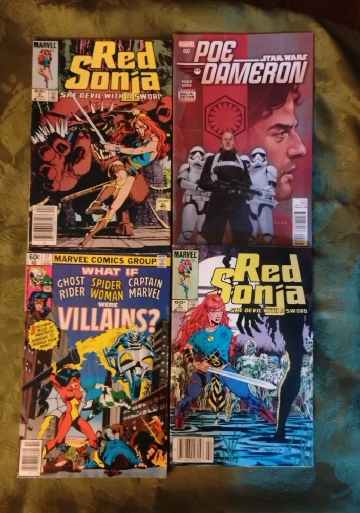 4 Marvel Comics Lot - Red Sonja & Star Wars - Free Shipping
