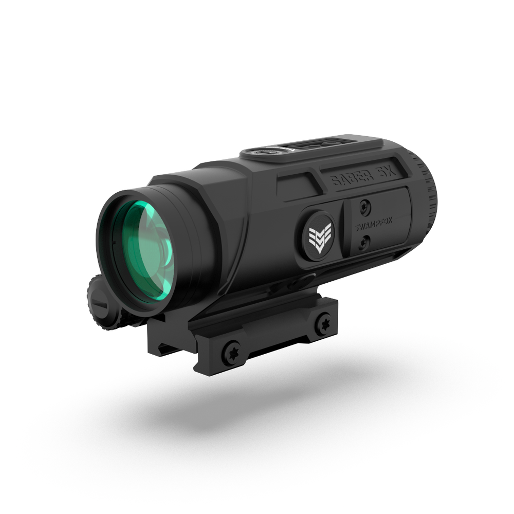 Swampfox Saber 5X Prism Scope Green Strike MOA Reticle SPS00536-GM