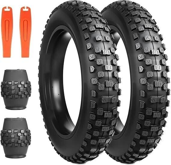 2 Pack Fat Tire for Ebike MTB Heavy Duty High-Performance Wear-Resistant Tires