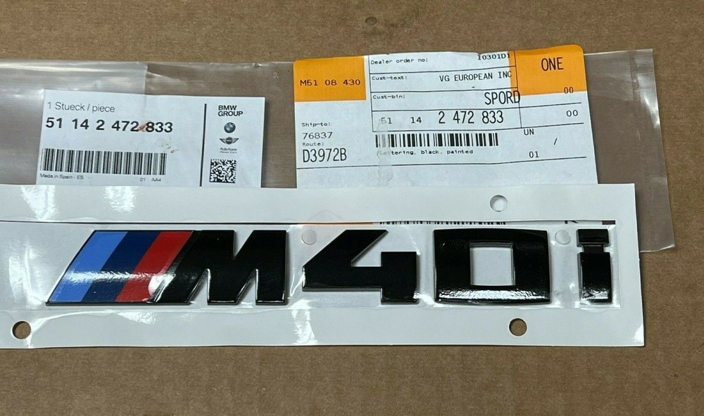 NEW Genuine G01 X3 Gloss BLACK Trunk Emblem 