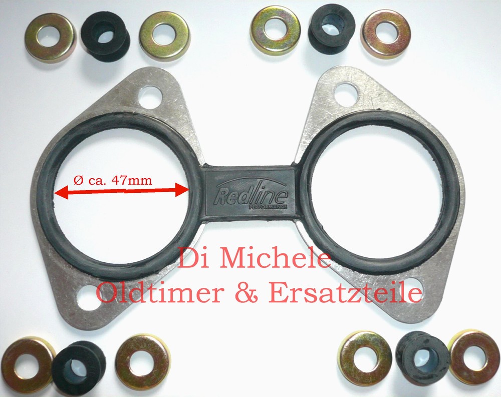 Set, 40 DCOE Weber carburettors, vibration damper, inner Ø approx. 47mm, B.8414