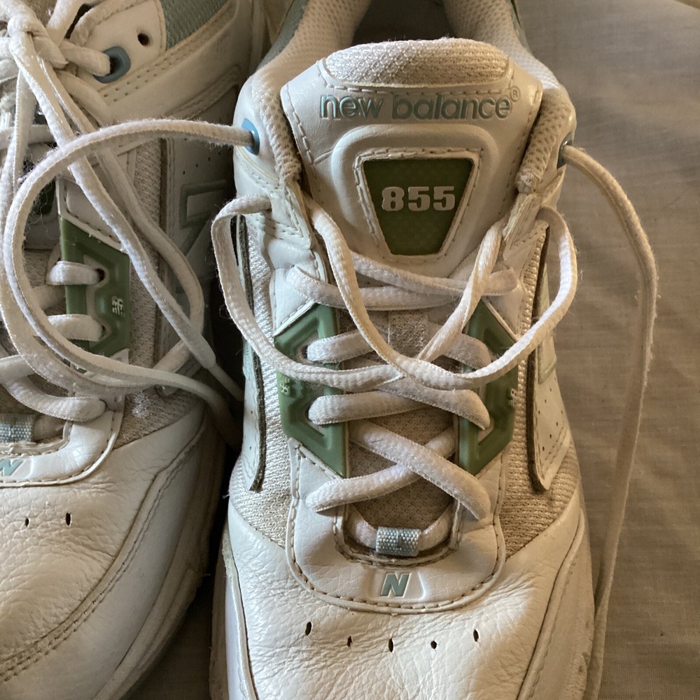 ladies new balance shoes Size 9 1/2 White Leather