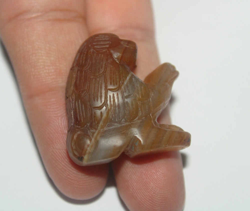 Rare Ancient Egyptian Antique Agate Baboon Amulet BC Egyptology