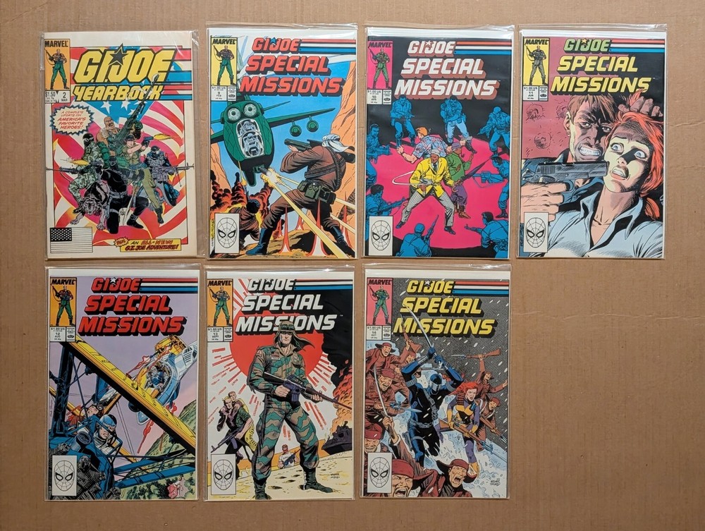 1982 MARVEL GI JOE A Real American Hero Comics Book Lot Run Special Missions Lot