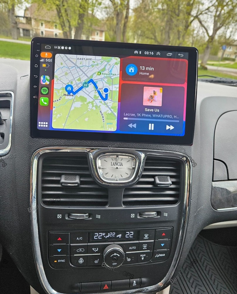 For Chrysler Town & Country 2008-2016 Carplay Android 15 Car Stereo Radio GPS BT