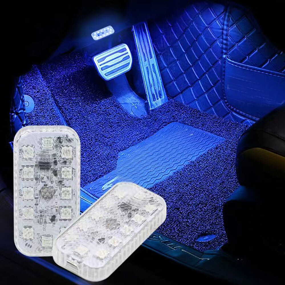 1x Multicolor LED Light Car Atmosphere Ambient Light Bright Lamp Kit Accessories