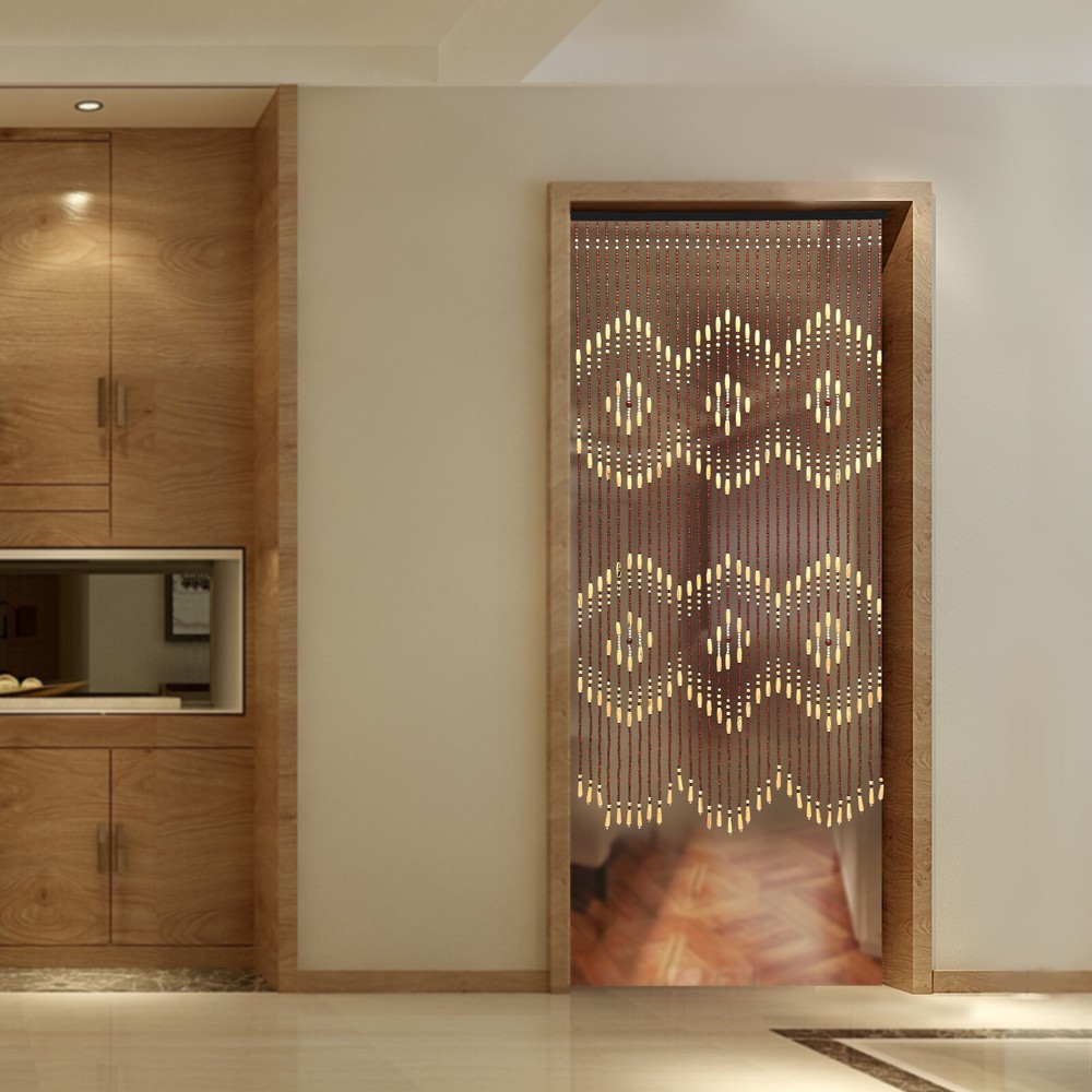 Wooden Curtain Beads String Door Room Blind Screen Window Line Divider 31-Line