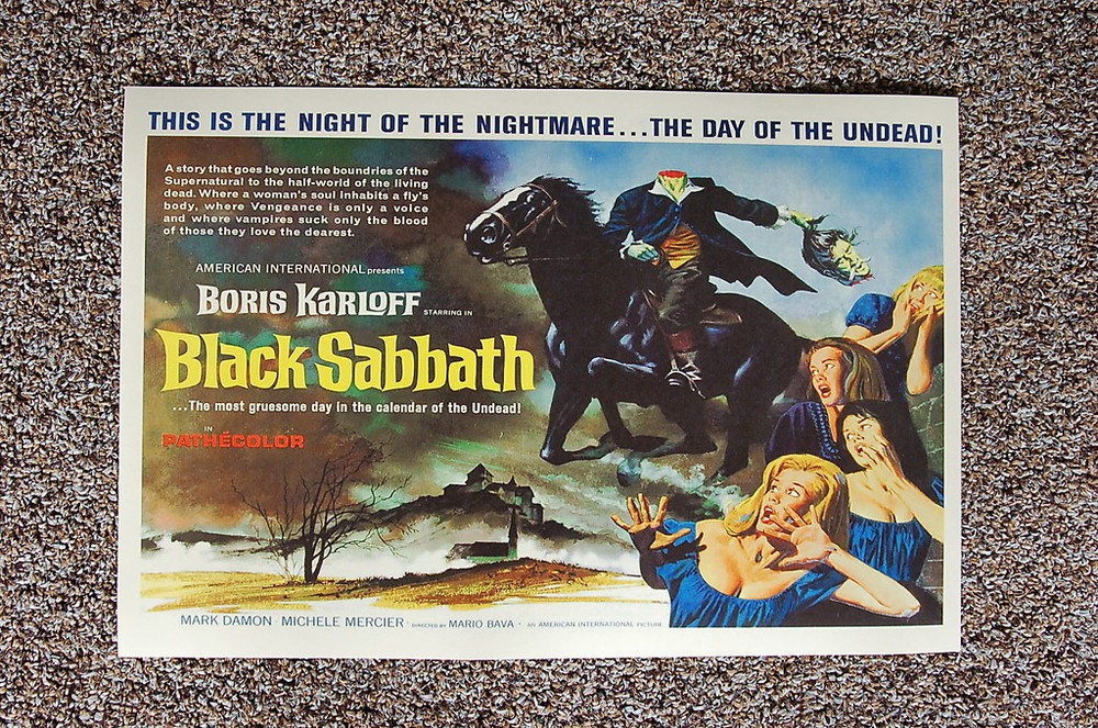Black Sabbath Lobby Card Movie Poster #1 Boris Karloff