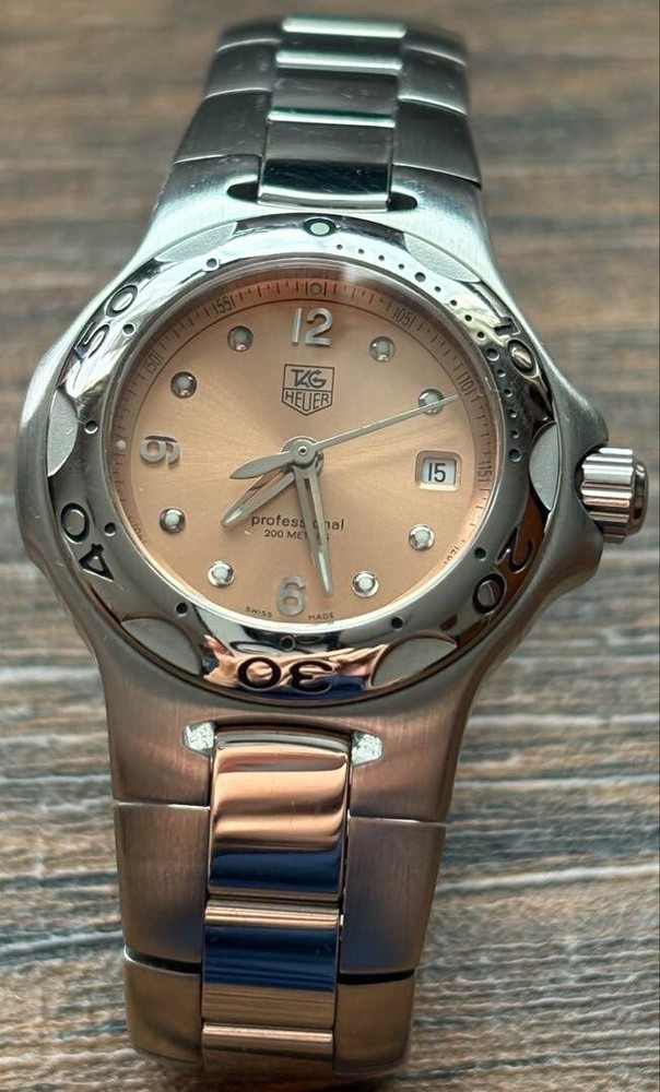 TAG Heuer Kirium WL1319 28mm Pink Dial Quartz Watch for Women