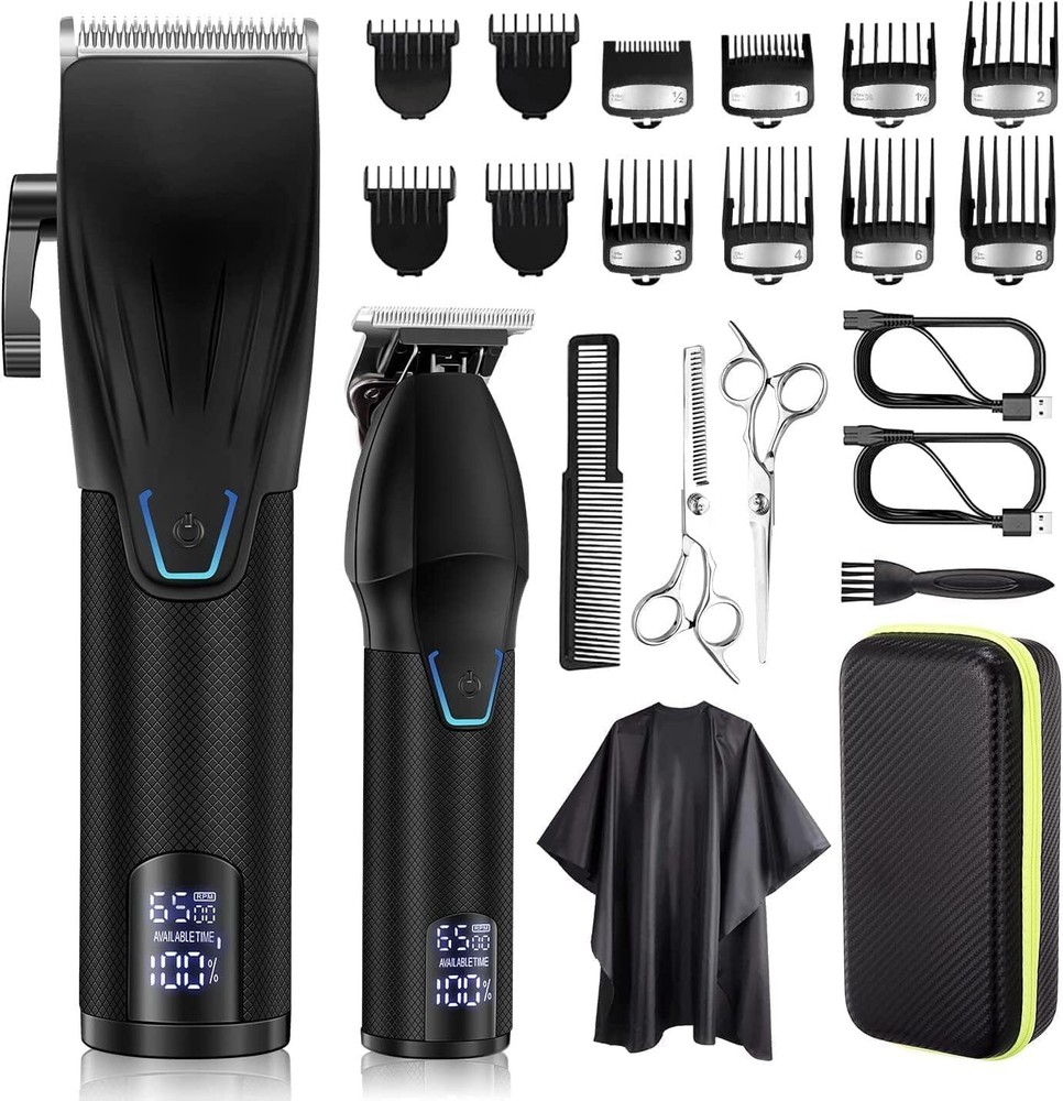 Suttik Professional Hair Clipper and Trimmer Set Barber Clippers Set for Men ...