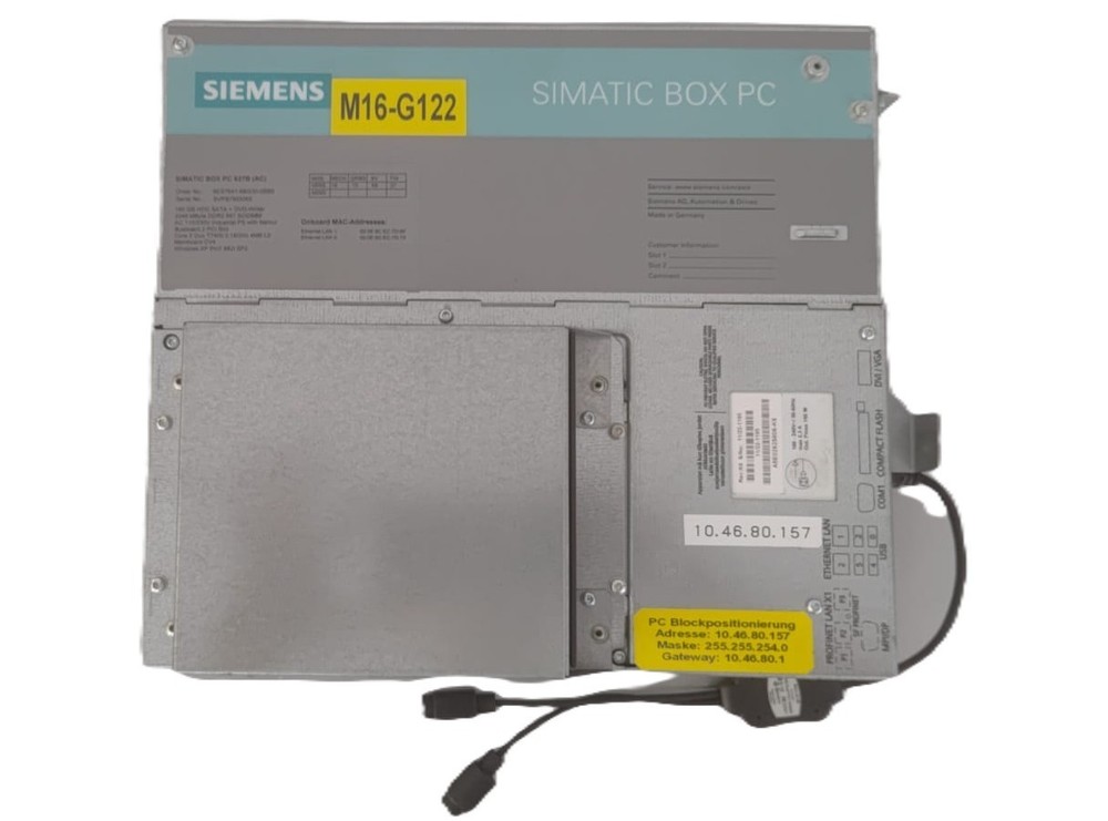 Siemens SIMATIC Box PC 627B 6ES7647-6BG30-0BB5 Industrial PC 100-240V AC K6