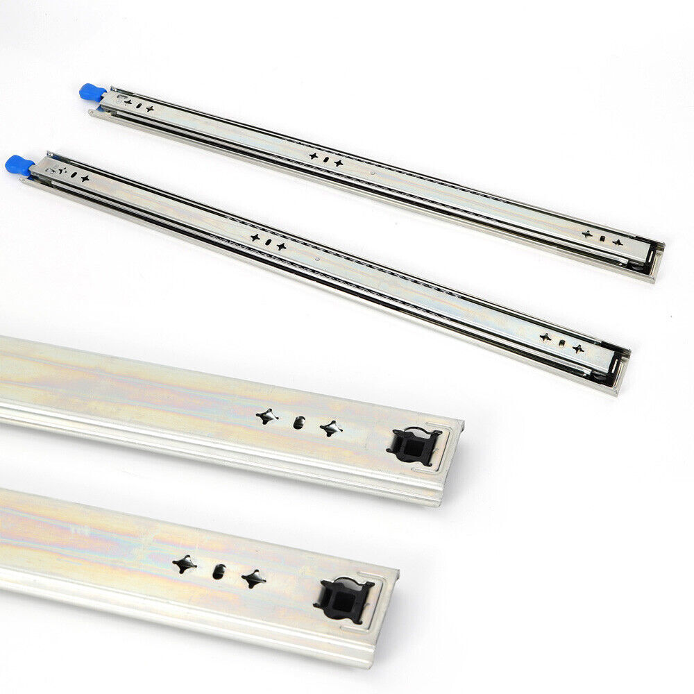 1 Pair 32-Inch Drawer Slide Ball Bearing 266lbs Full Extension Heavy Duty w/Lock