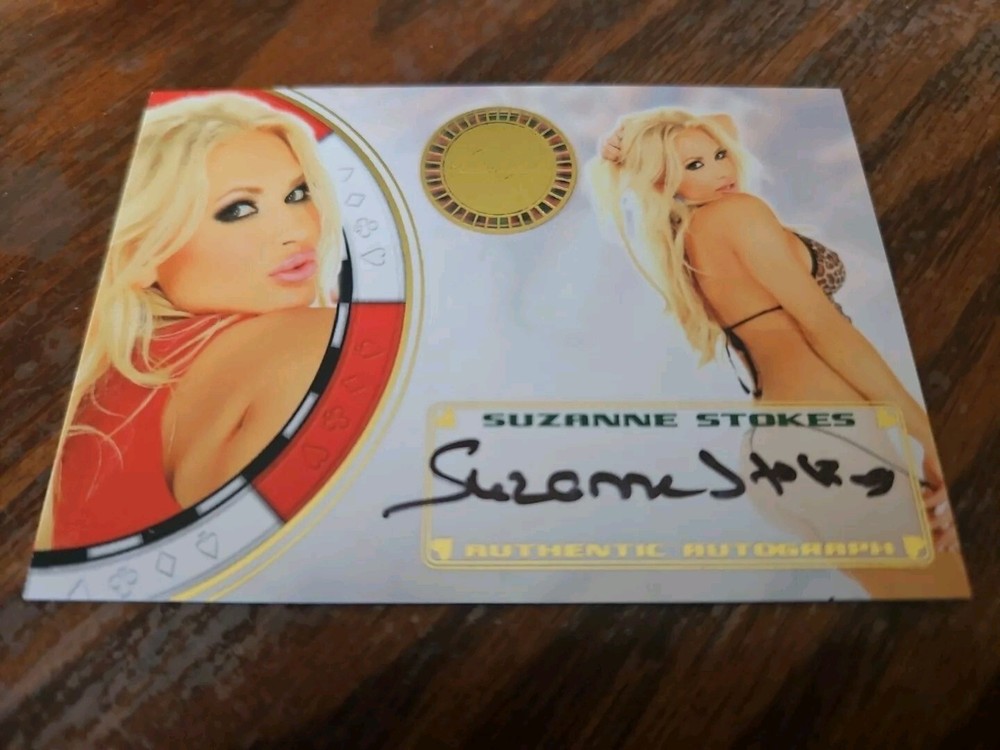 Benchwarmer 2012 Suzanne Stokes Vegas Baby Autograph Gold Foil Card Auto Playboy