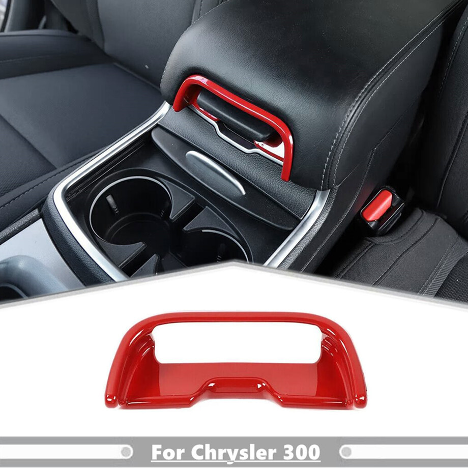 2011-2023 Chrysler 300/Charger ABS Red Armrest Box Switch Cover Trim