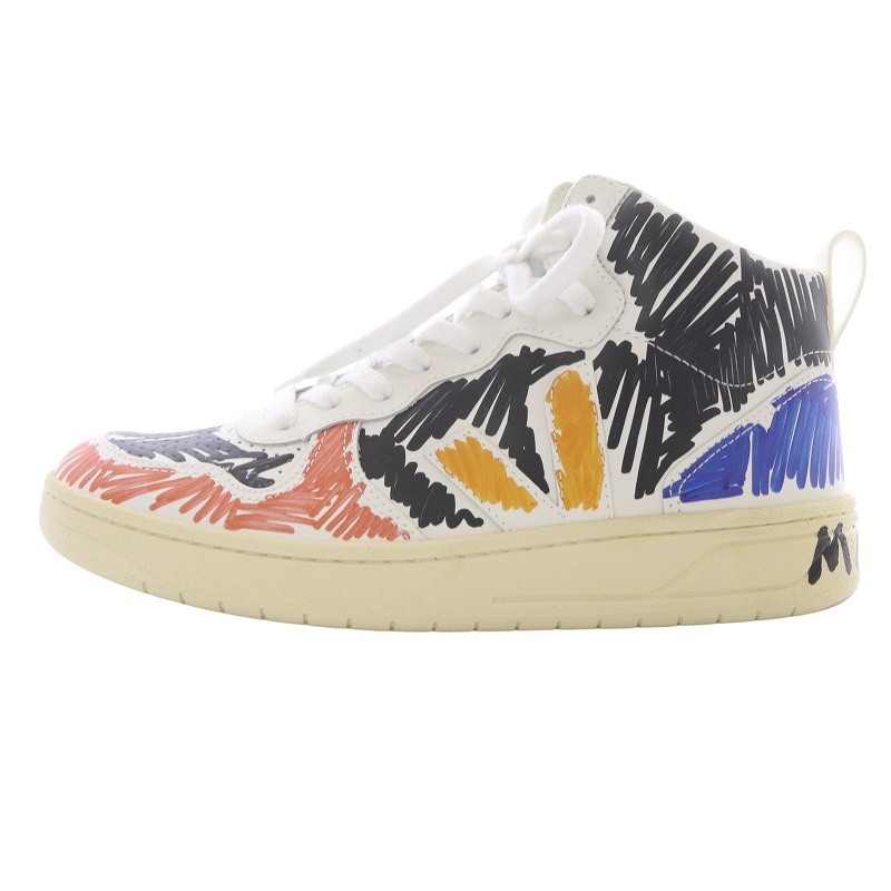 Men's Marni x Veja V-15 High Top Sneakers in Multicolor - Size 7.5US