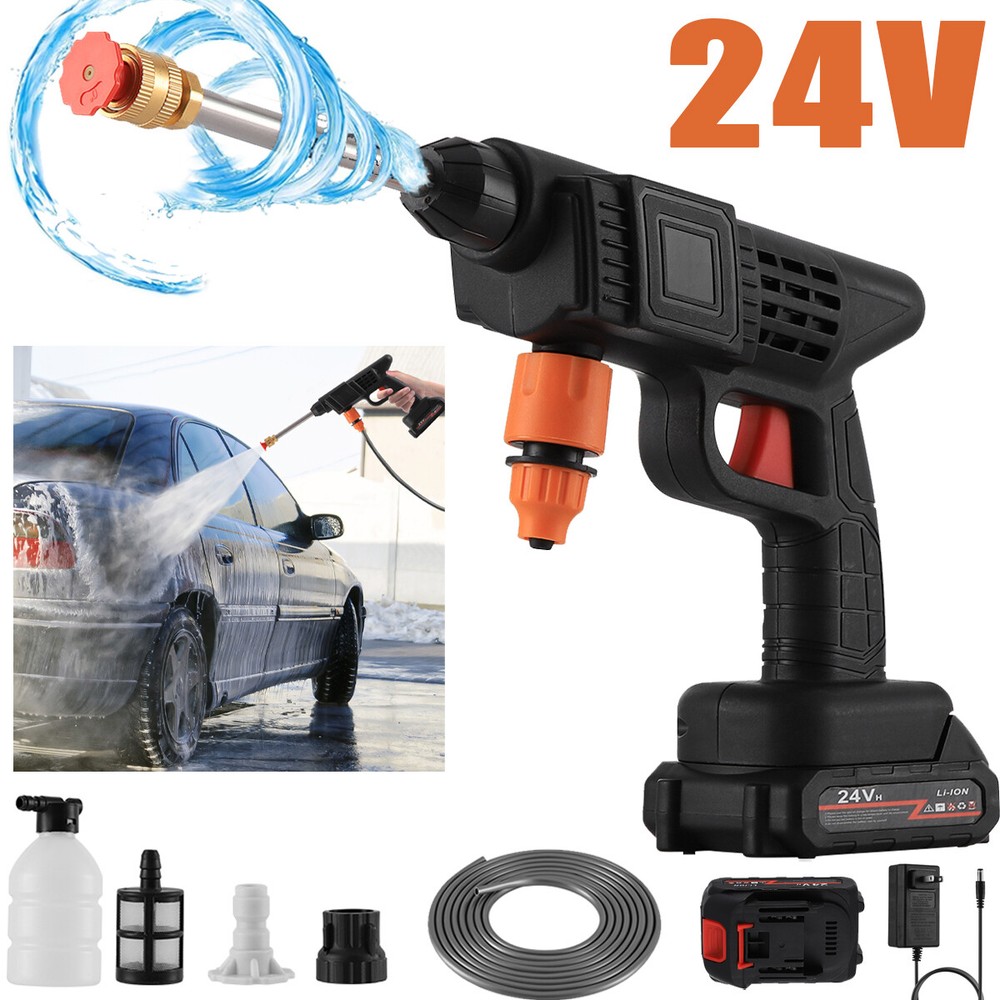 Portable Cordless Electric High Pressure Car Washer for Yard Cleaning