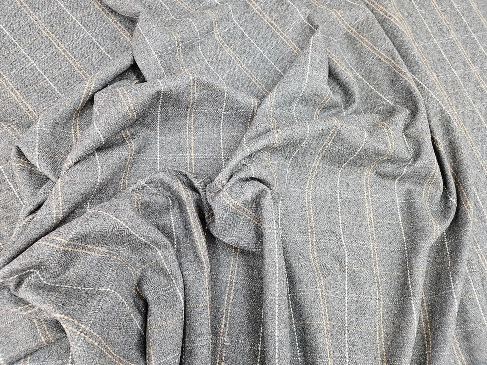 PINDLER Wool Blend Multipurpose Fabric 7243 Bridger Charcoal New-image