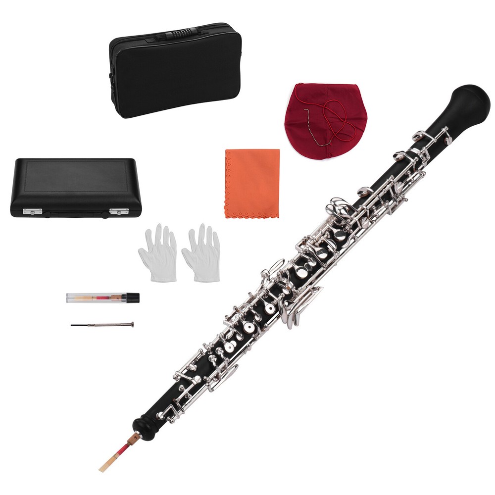 Oboe C Key Semi-automatic Style Nickel-plated Keys Oboe Woodwind Instrument V7K3