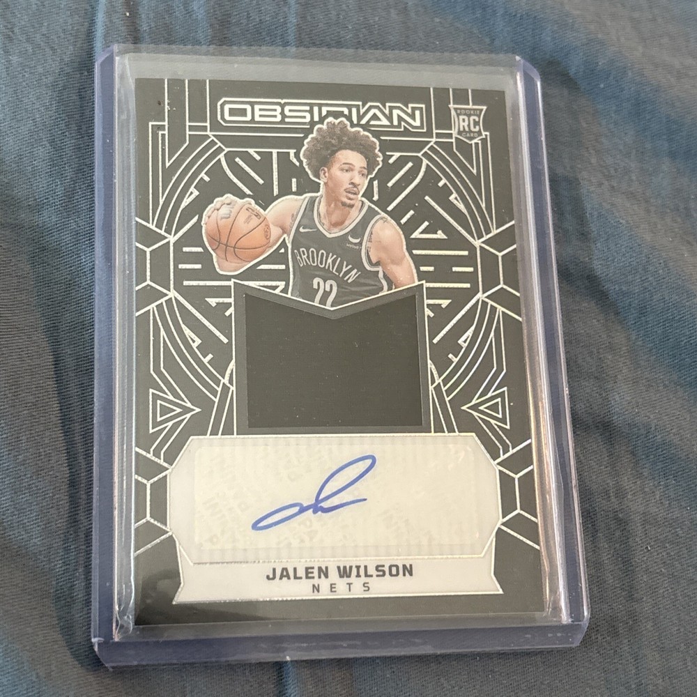 2023 Panini Obsidian Jalen Wilson RPA Rookie Patch Auto /99 Nets RC SP #232