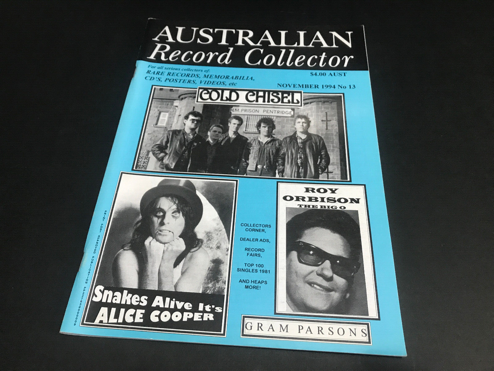 COLD CHISEL ALICE COOPER ROY ORBISON GRAM PARSONS AUSSIE RECORD COLLECTOR MAG