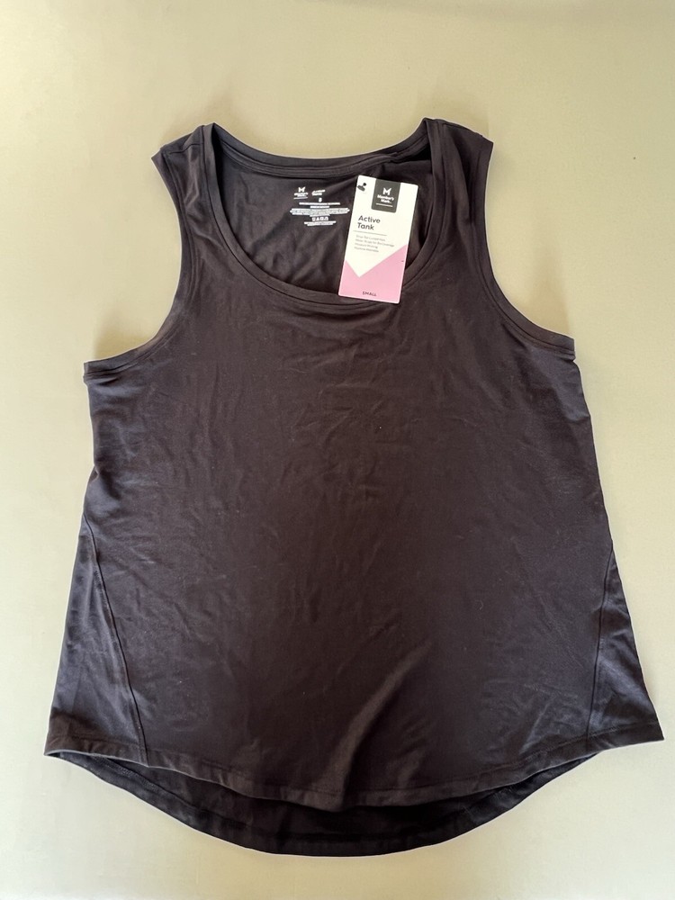 Members Mark Active Womens Black Tank Top Size SM  -image