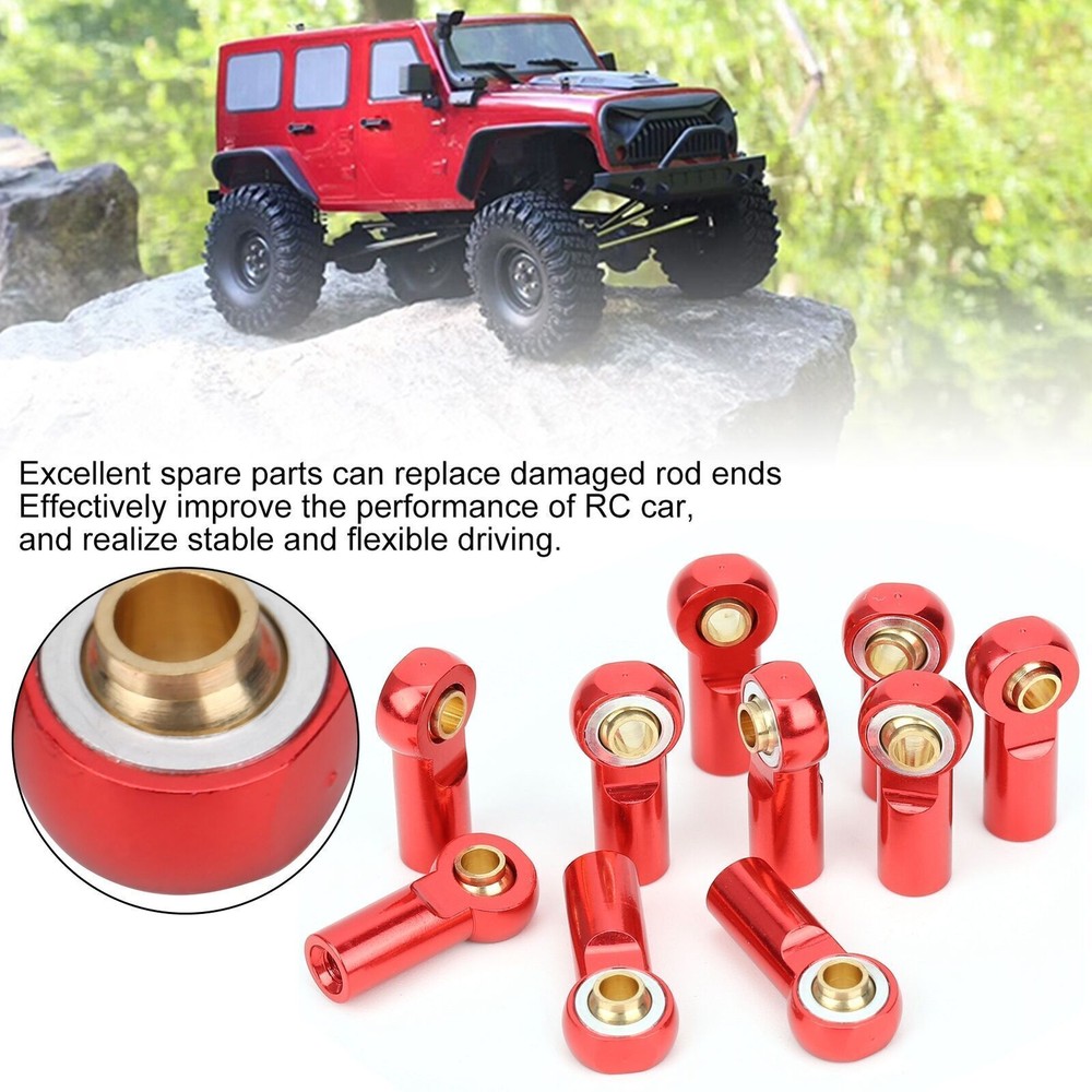 10Pcs Metal Ball Joint Rods for AXIAL SCX10 1/10 RC Car Upgrades