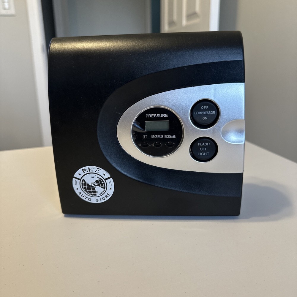Digital Air Pump With Pressure Gauge, 12V Air Compressor, PI Store Tire Inflator