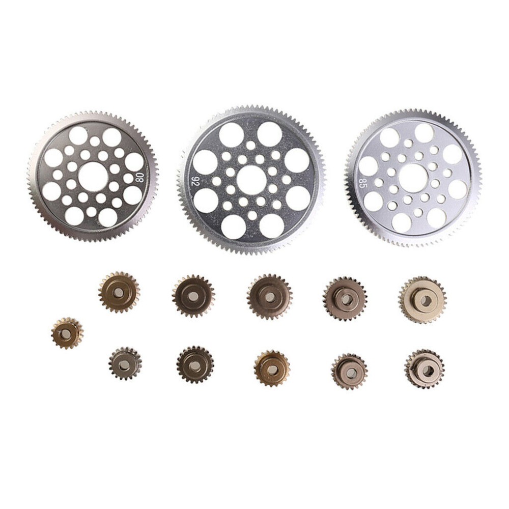 14Pcs Alloy Pinion Gears for 1/10 Sakura CS S XIS D4 RC Car Upgrades