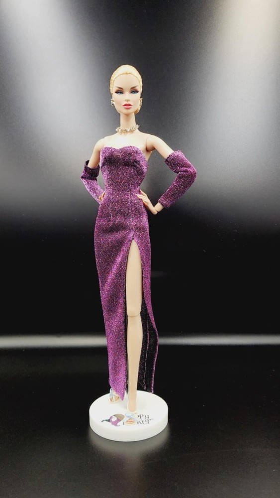 Clearance Sale Fashion Royalty Barbie Gown Outfit Dress for Dolls Model 1-image