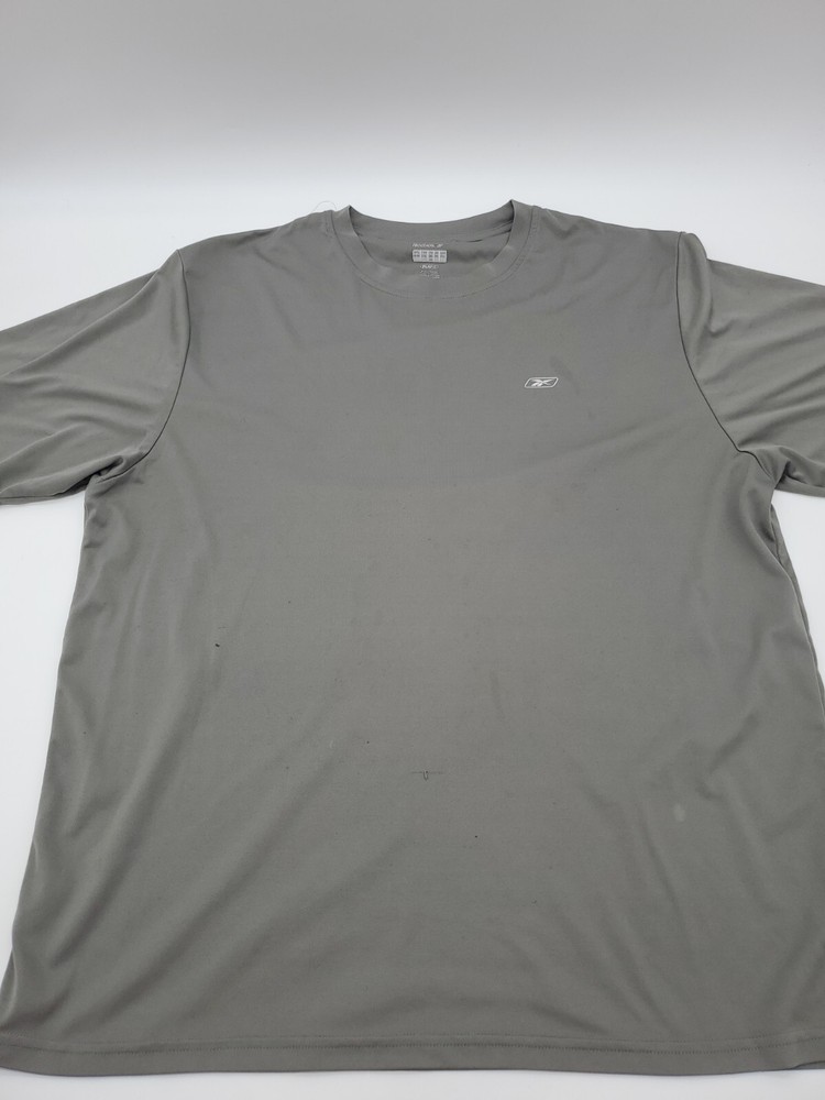 Reebok 2XL T-Shirt Men Gray Athletic Sport Logo…#21223