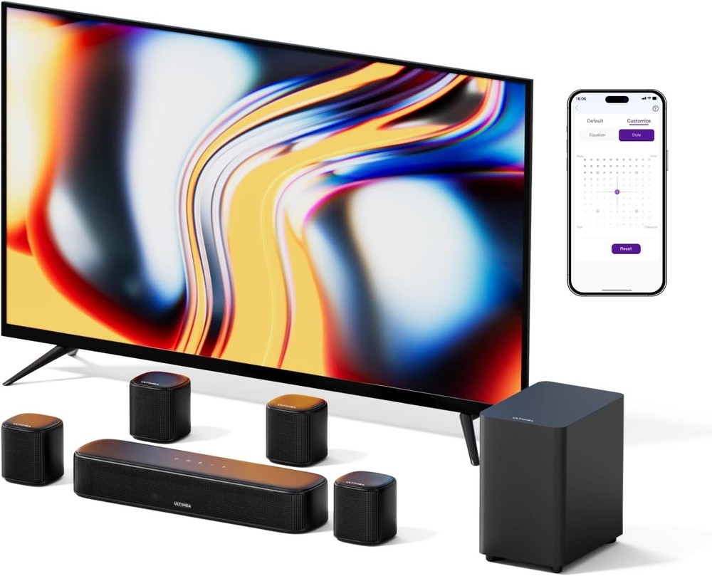 Aura  ULTIMEA 7.1ch Sound Bar with Subwoofer 4 Surround Speakers