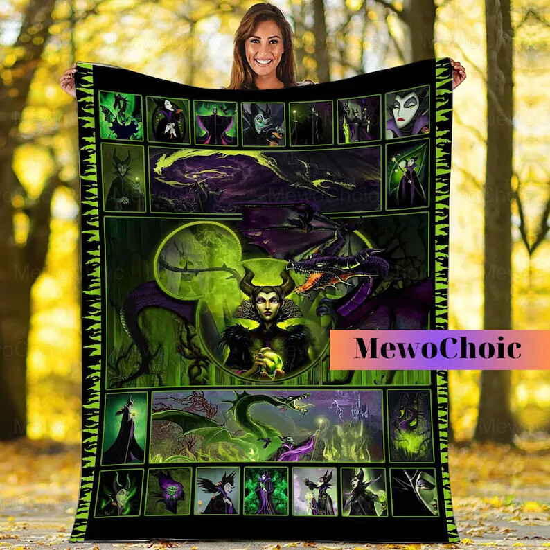 Maleficent SOFA BLANKET Mother Day Gift All Over Print Best Price Us Size-image