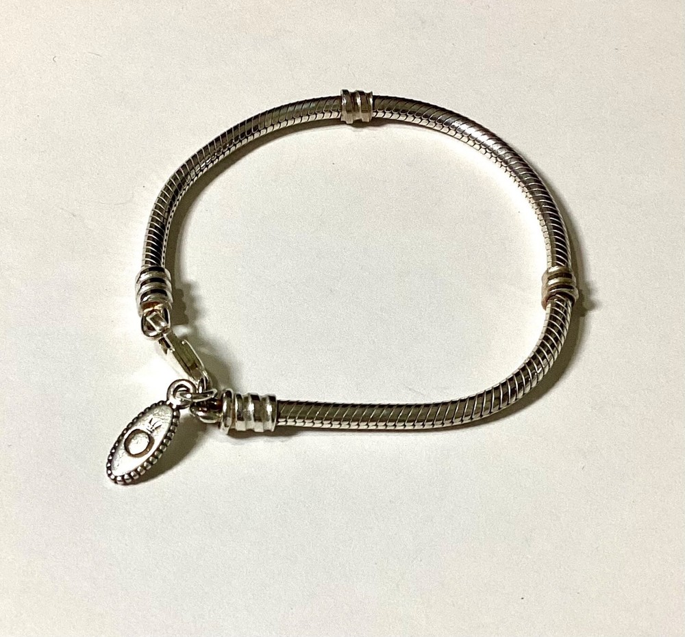 Pandora Moments Silver Snake Chain Bracelet Length 16.5 cms VGC s925 ALE Gift