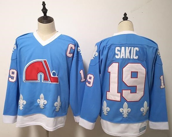Vintage Joe Sakic #19 Quebec Nordiques Jersey