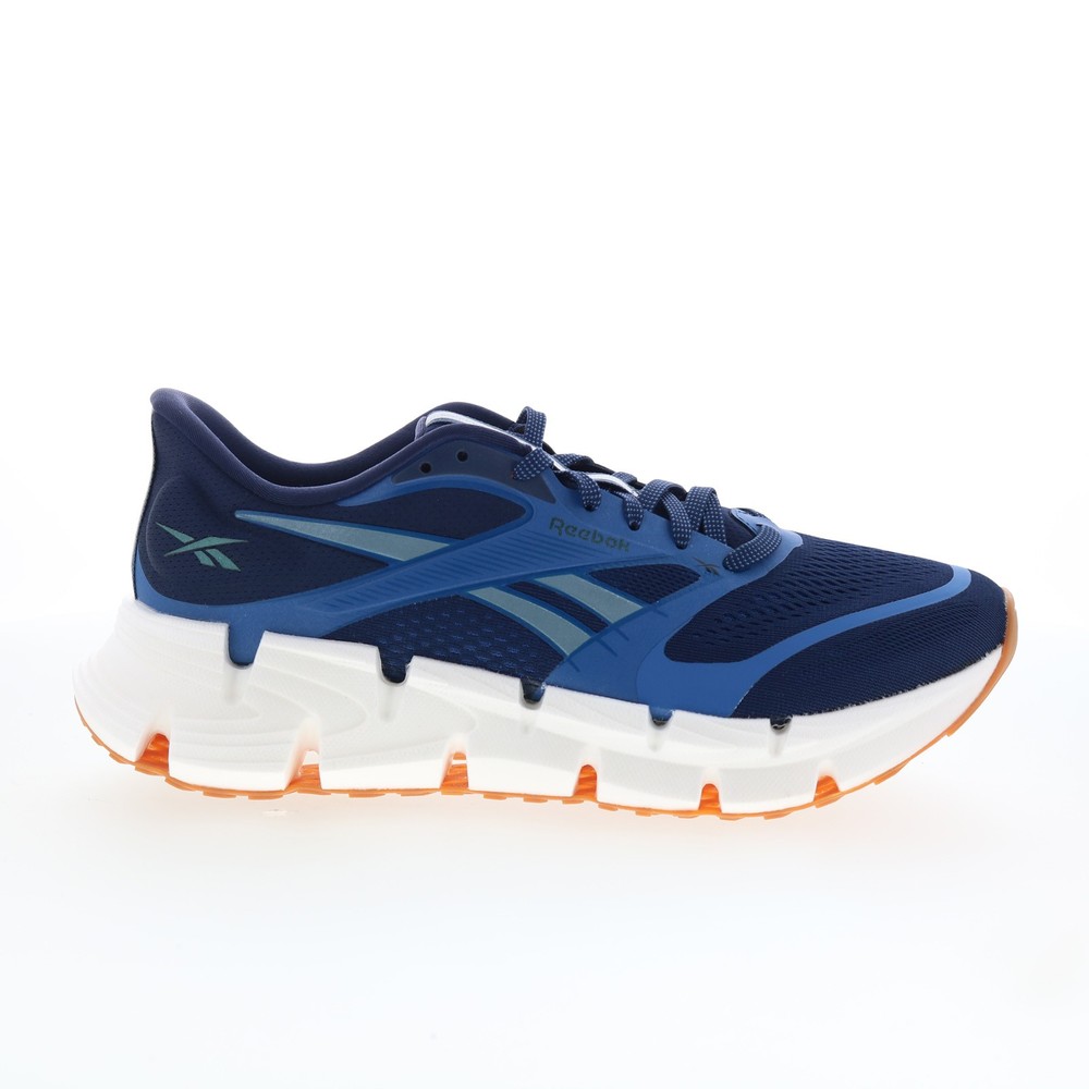 Reebok Floatzig 2 Mens Blue Mesh Lace Up Athletic Running Shoes