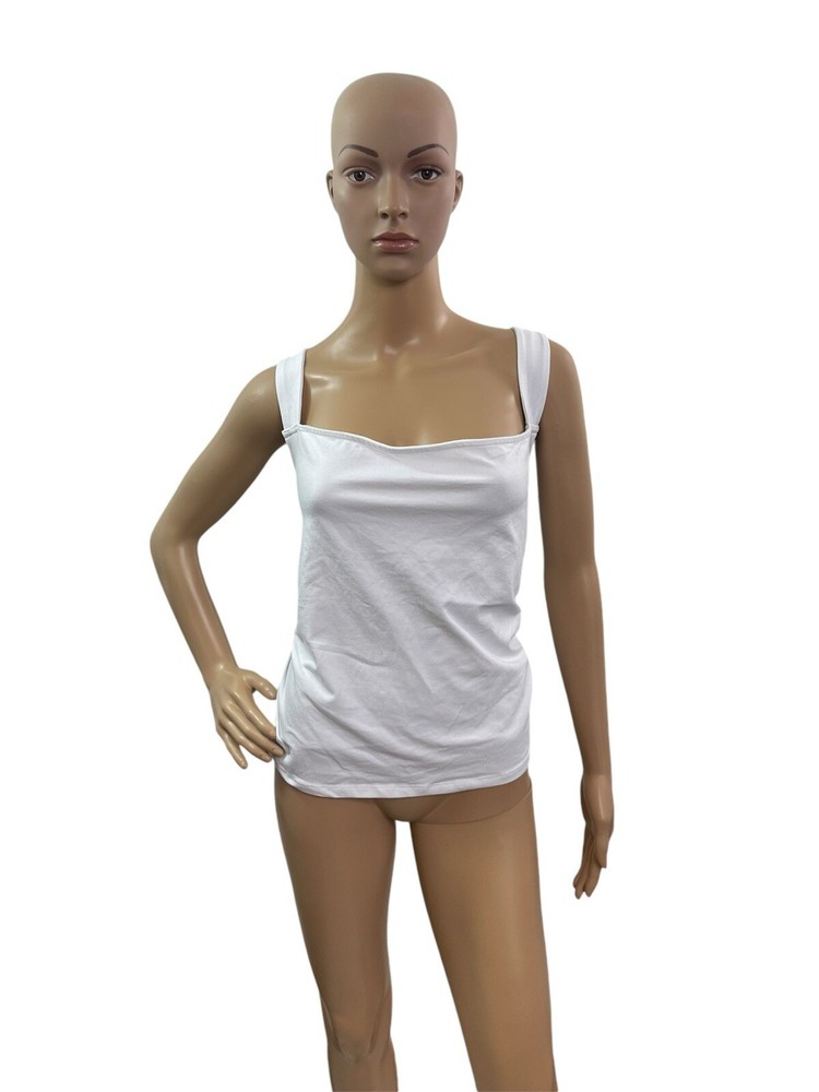 Torrid Womens Plus Size 6X Foxy Square Neck Sleeveless White Crop Top