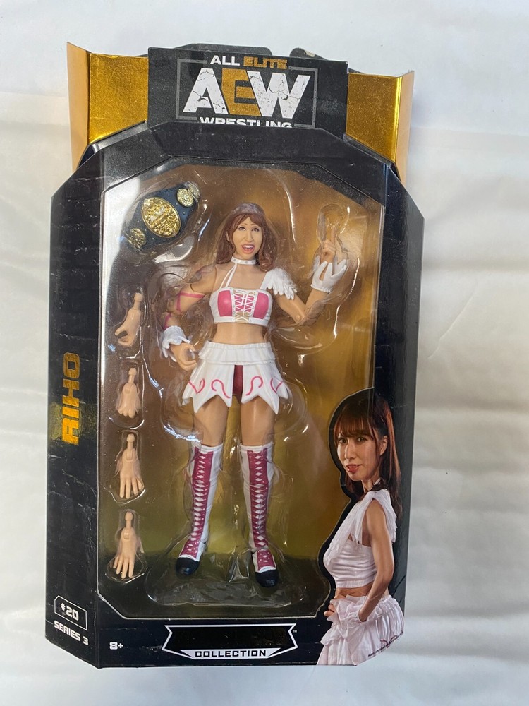 Brand New in Box AEW Riho Unrivaled Series 3 #20 Wrestling Action Figure by Jazwares – Collectible Toy for Wrestling Fans