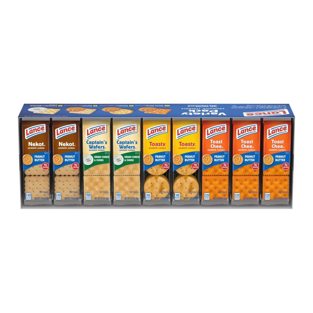 Lance Sandwich Crackers Variety Pack 36 Count No Shipping to California