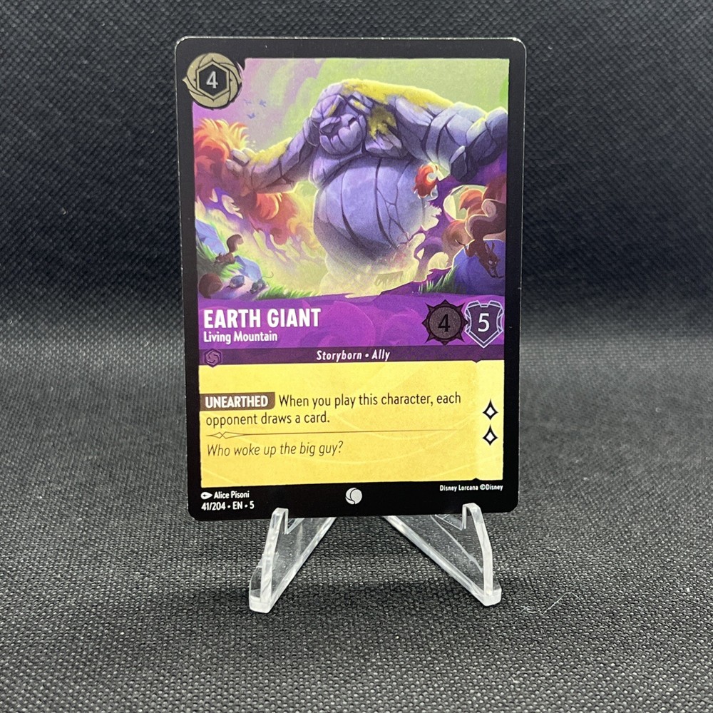 Earth Giant Living Mountain 41/204 Cold Foil Disney Lorcana Shimmering Skies Card