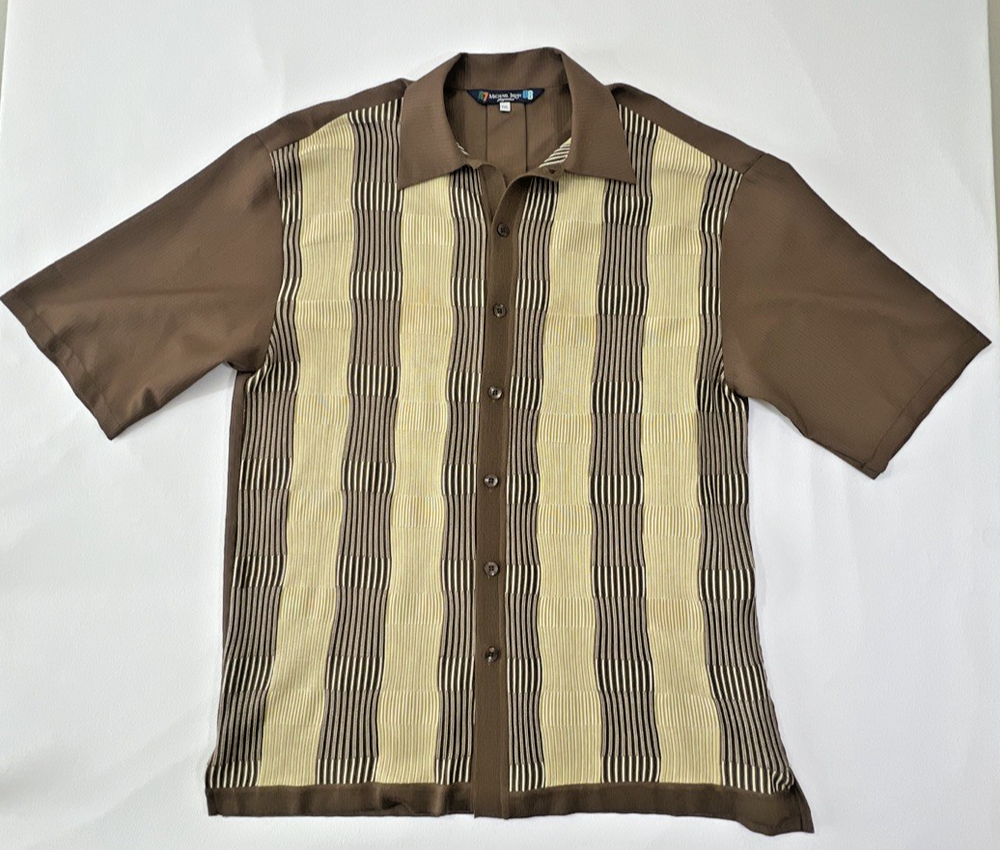 Vintage Michael Irvin #88 Men’s XXL Striped Sweater Shirt 90s Casual Button Up
