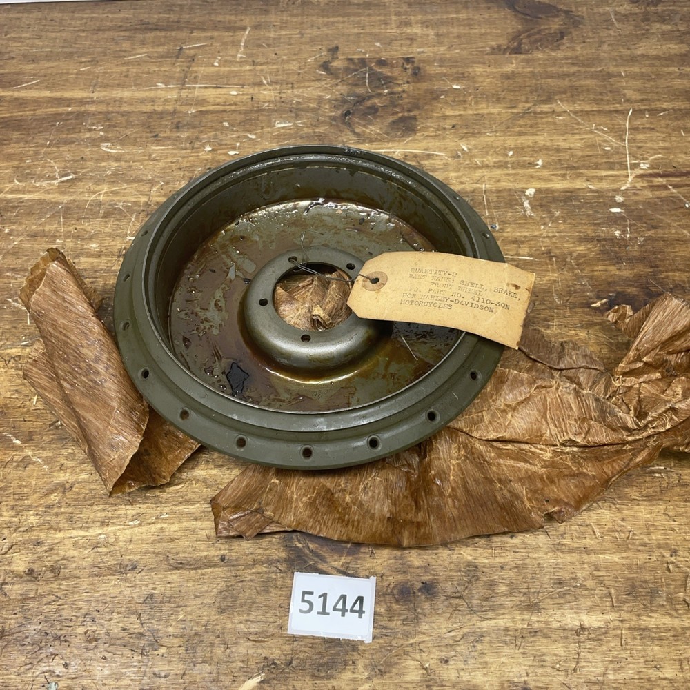 NOS Harley Davidson 45 WLA Front Brake Drum Shell 44122-30 N OEM WL WLC Military