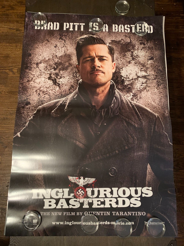 INGLORIOUS BASTERDS LOT OF 4 CHARACTER ROLLED ONE SHEETS POSTERS - S/S 27