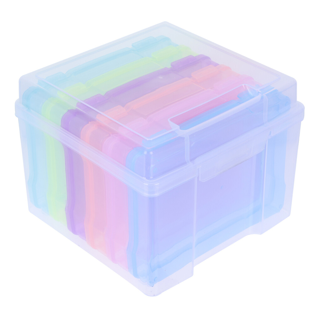 Photo Storage Box Packaging Cards Pictures Stamps Frame Crate