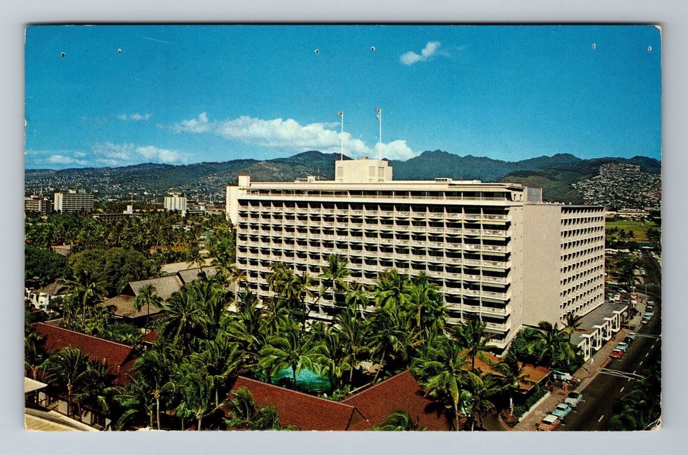 Waikiki HI-Hawaii, The Princess Kaiulani Hotel, Vintage c1963 Postcard
