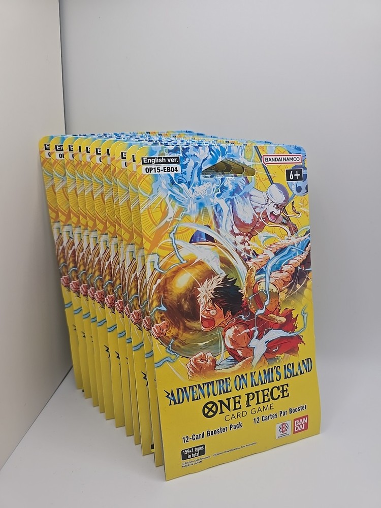 One Piece Adventure On Kami’s Island OP15-EB04 Sleeved Booster Lot Of 11 Packs